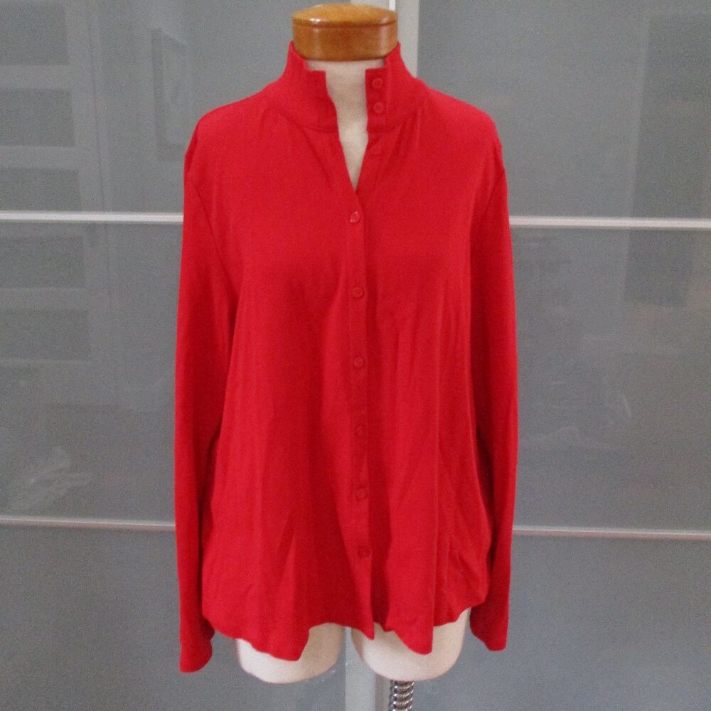 Isaac Mizrahi Live Essentials Button Front Long Sleeve Cardigan